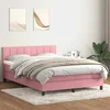 Box Spring krevet s madracem ružičasti 160x220 cm baršun