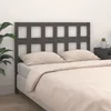 Uzglavlje za krevet sivo 205,5 x 4 x 100 cm od masivne borovine