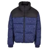 AOP Retro Puffer Jacket Dark Blue Damast Aop