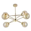 Stekleni lestenec Cris Beige 6xE27 60 cm