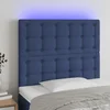 LED uzglavlje plavo 100x5x118/128 cm od tkanine