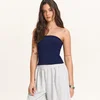 Cropp - Bandeau crop top - navy