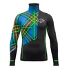 Pulover Crazy Pull Umbolt, oranžen fluo škotski tisk (M)