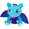 Plush Friends zmaj modri plišasti 60cm sedeči 0m+