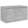 Klupa za hodnik 80 x 40 x 45 cm boja betona konstruirano drvo