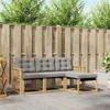 Set vanjskih sofa s jastukom 4 pcs Bijela i svjetlosiva