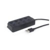 GEMBIRD USB razdelilnik s stikalom 4-vrata UHB-U2P4P-01, (20455902)