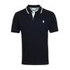 U.S. POLO ASSN. Majica črna/bela