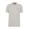 Polo Ralph Lauren Polo majice kratki rokavi POLO AJUSTE DROIT EN COTON BASIC MESH LOGO PONY PLAYER Siva