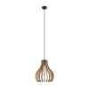 Luster na sajli TUCCI 1xE27/60W/230V, prečnik 29 cm, hrast