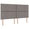 vidaXL vidaXL vzglavje z dizajnom diamantnih blokov taupe 180 cm tkanina, (22080561)