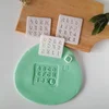 KREATIVNI SLATKIŠI Set modli za dekoraciju kolača Abeceda, Reljefna, 1 cm, Bela