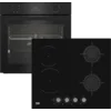 Beko BBSE17350BD Ugradni set, Rerna, Kombinovana ugradna ploča, Staklokeramička, Crna