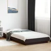 Okvir za krevet s LED svjetlima crni 90 x 190 cm drveni