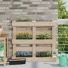 Kutije za cvijeće za Euro palete 12 pcs Crna 36 x 13,5 x 9,5 cm