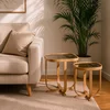 Hanah Home set od 2 umetnutih stočića Hisar 2, hrast