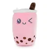 KAWAII BUBBLE TEA roza plišasta igrača 22cm