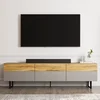 HANAH HOME TV polica Sign Grey Oak
