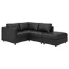 VIMLE Ugaona sofa, trosed, bez stranice/Grann/Bomstad crna