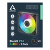 Arctic BioniX P14 A-RGB Black 3 Pack - 3x 140mm PWM Ventilator sa ARGB Osvetljenjem – ACFAN00341A