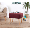 Atelier del Sofa Tabure 50x43x42cm, Bordo
