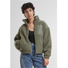 Womens jacket Sherpa Mix light green