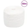 Vidaxl vidaXL Jadralna vrv, enobarvna bela, 6 mm, 50 m, polipropilen