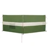 vidaXL vidaXL Camping Windbreak Green 344x120 cm Vodoodporen, (21827630)