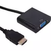 FAST ASIA Adapter HDMI (M) - VGA D-sub (F) crni