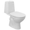AQUALINE Kombinirani WC AQUALINE RIGA, ekonomično splakovanje 3/6L, zadnji odtok, bela keramika