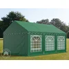 Paviljon profesionalni 6x3m bela/zelena s stranicami PVC 700g/m2