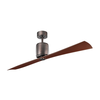Kichler KLF-FERRON-60-BB - Stropni ventilator FERRON rjava + Daljinski upravljalnik
