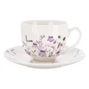 Bela/vijolična porcelanasta skodelica 280 ml Louka – Orion