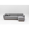 ATELIER DEL SOFA Ugaona garnitura Eddy Corner (L3 CHL) Light Grey
