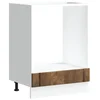 Vidaxl Omarica za pečico Lucca dimljen hrast inženirski les