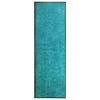 Vidaxl Pralni predpražnik cyan moder 60x180 cm