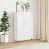 Visoka komoda bijela 69,5 x 31 x 115 cm od konstruiranog drva