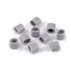 Zavora/sklopka za festivalske zapestnice 7x9 mm - siva (10 kosov)