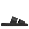 Natikači Calvin Klein Sq Molded Sandal Db Lth HM0HM02234 Črna