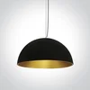 VISILICA CRNA E27 BRASS REFLEKTOR