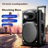 Newmine Bluetooth zvučnik sa 2 mikrofona B12, 4000 mAh, Crni