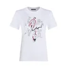 Karl Lagerfeld Majica Karl Series rdeča/črna/bela