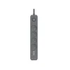 TRACER Produzni kabl 5m 4 uticnice sa 3 USB porta sa prenaponskom zastitom i prekidacem grafit TRALIS47685