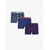 Penti Boksarice PENTI Herren-Boxershorts Oldtown kariert mornarska