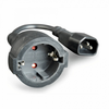 Adapter Gembird UPS M/F C14 - Šuko PC-SFC14M-01