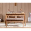 Hanah Home Trpezarijski sto i stolice Vina 0900, 130x77x80 cm, Hrast
