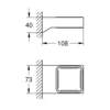 GROHE držalo Selection Cube (40865000)