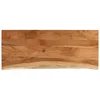 Kupaonska radna ploča 140x60x2,5 cm pravokutna od drva bagrema