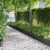 vidaXL Robniki za trato 30 pcs Črna 103 x 0,05 x 22 cm Jeklo
