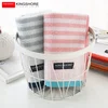 King Shore Set peškira, 35x76cm, 2 komada, Roze-sivi